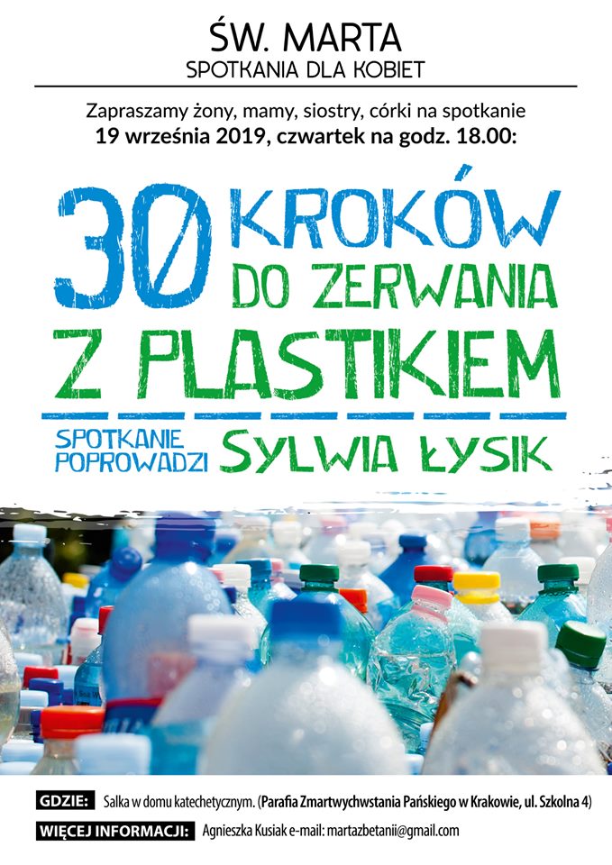 30 kroków do zerwania z plastikiem - św. Marta zaprasza.